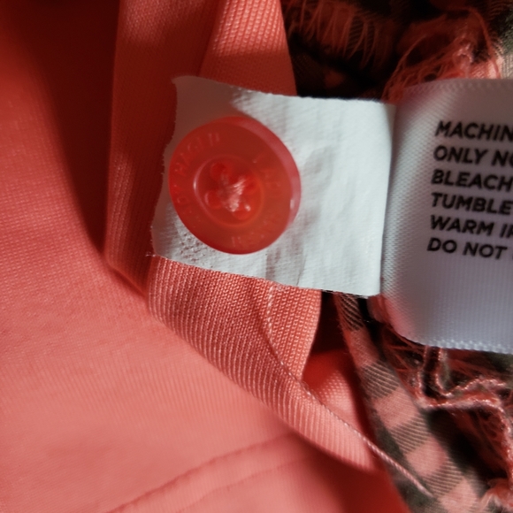 Lady Hagen Peach Gingham Golf Skort - Picture 11 of 11